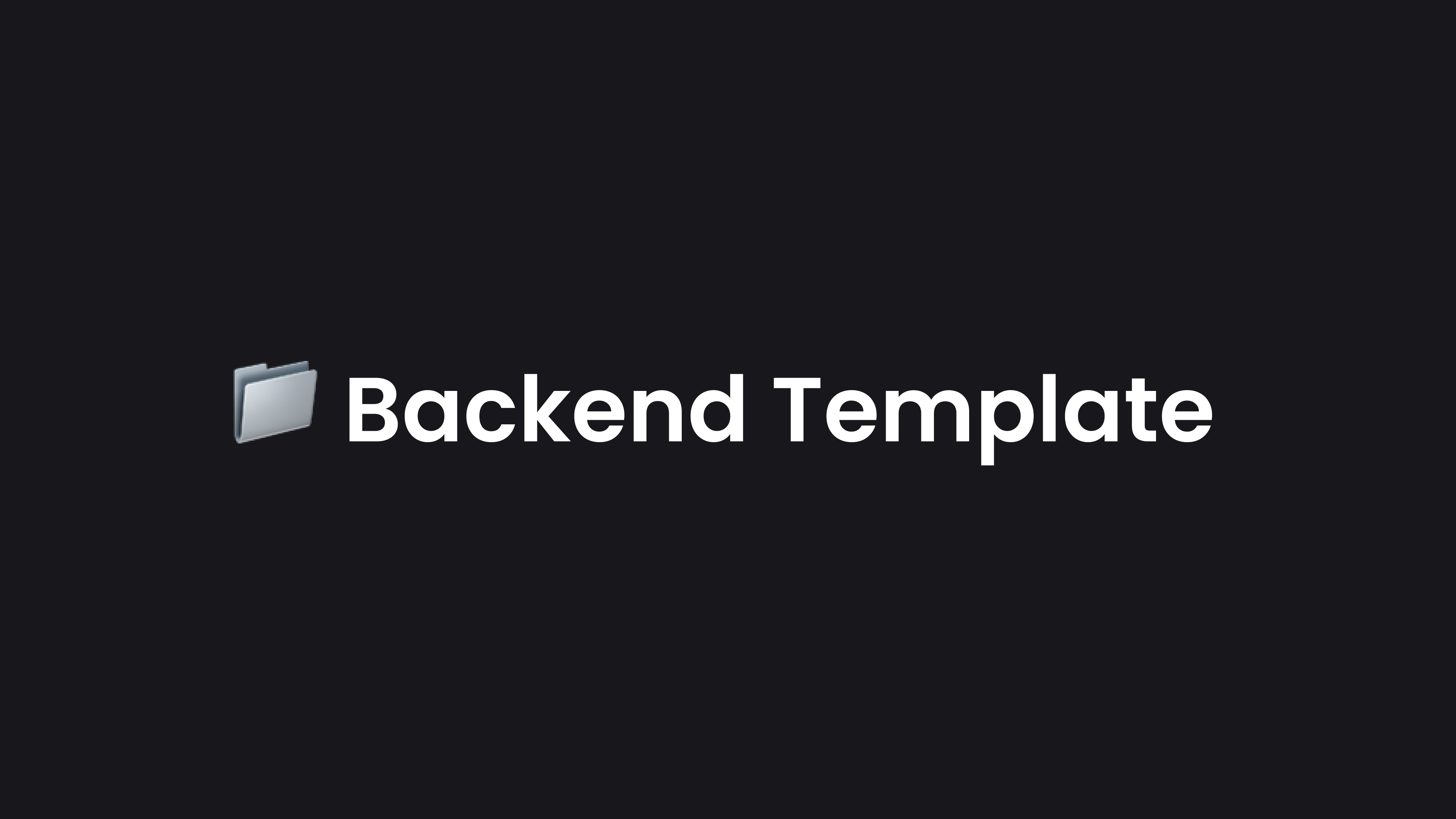 Backend Template